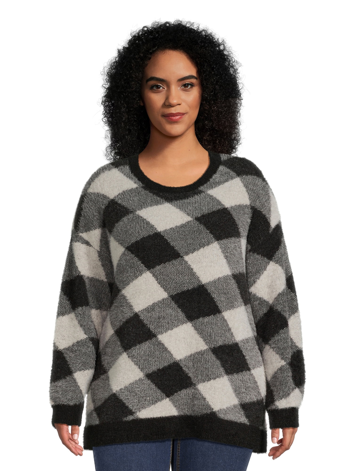 Terra-Sky-Women-s-Plus-Size-Eyelash-Knit-Pullover-Sweater-Midweight_e2956f0a-b293-40ee-bf1c-46ec119cbeab.2b6486aad71ec07eb21ce4ce6f302ebe Terra & Sky Women's Plus Size Eyelash Knit Pullover Sweater, Midweight - Image 1